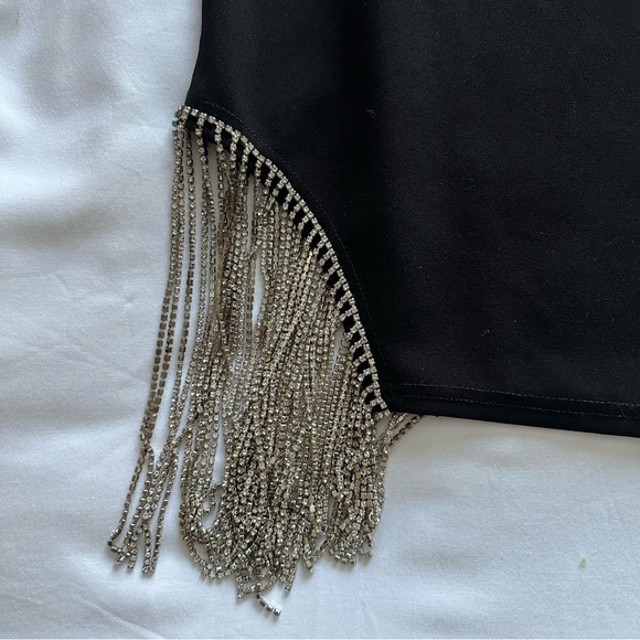 VOILÀ | Top with Rhinestone Fringe - Picture 3 of 3